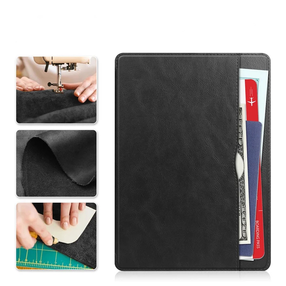 Husa din piele pentru Lenovo Tab M11 10.95", STRADO, cu suport, culoare bruna