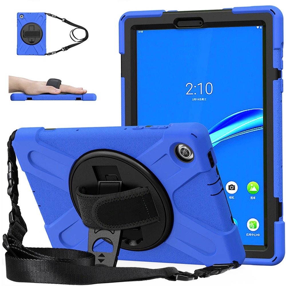 Husa tableta STRADO pentru Lenovo Tab M11 TB330FU, TPU si policarbonat, albastru, 10.95"