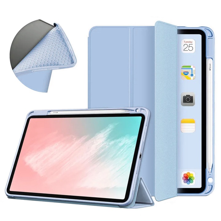 Husa pentru Apple iPad 10.9 10 GEN 2022 / iPad 11 A16 11GEN 2025, Strado, albastru