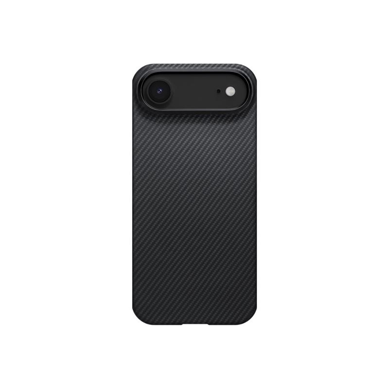 Carcasa Pitaka Ultra Slim cu Magnetic Ring compatibila cu iPhone 17 Air, Negru/Gri