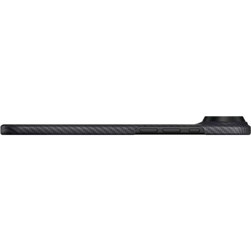 Carcasa Pitaka Ultra Slim cu Magnetic Ring compatibila cu iPhone 17 Air, Negru/Gri