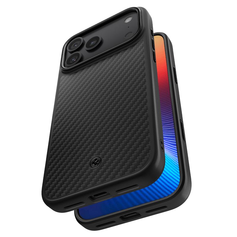 Carcasa Spigen Enzo Aramid T compatibila cu iPhone 17 Pro, Black