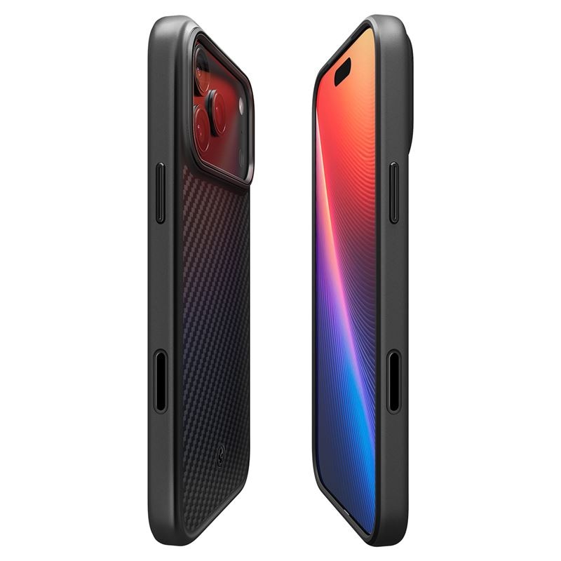 Carcasa Spigen Enzo Aramid T compatibila cu iPhone 17 Pro, Black