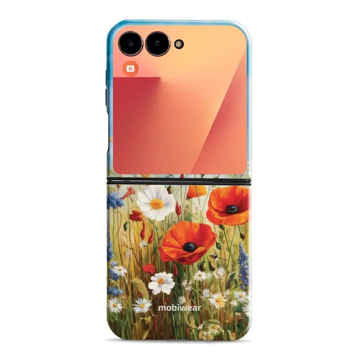 Калъф, Mobiwear - Elite Pro - EP43E за Samsung Galaxy Z Flip7, Полски Цветя