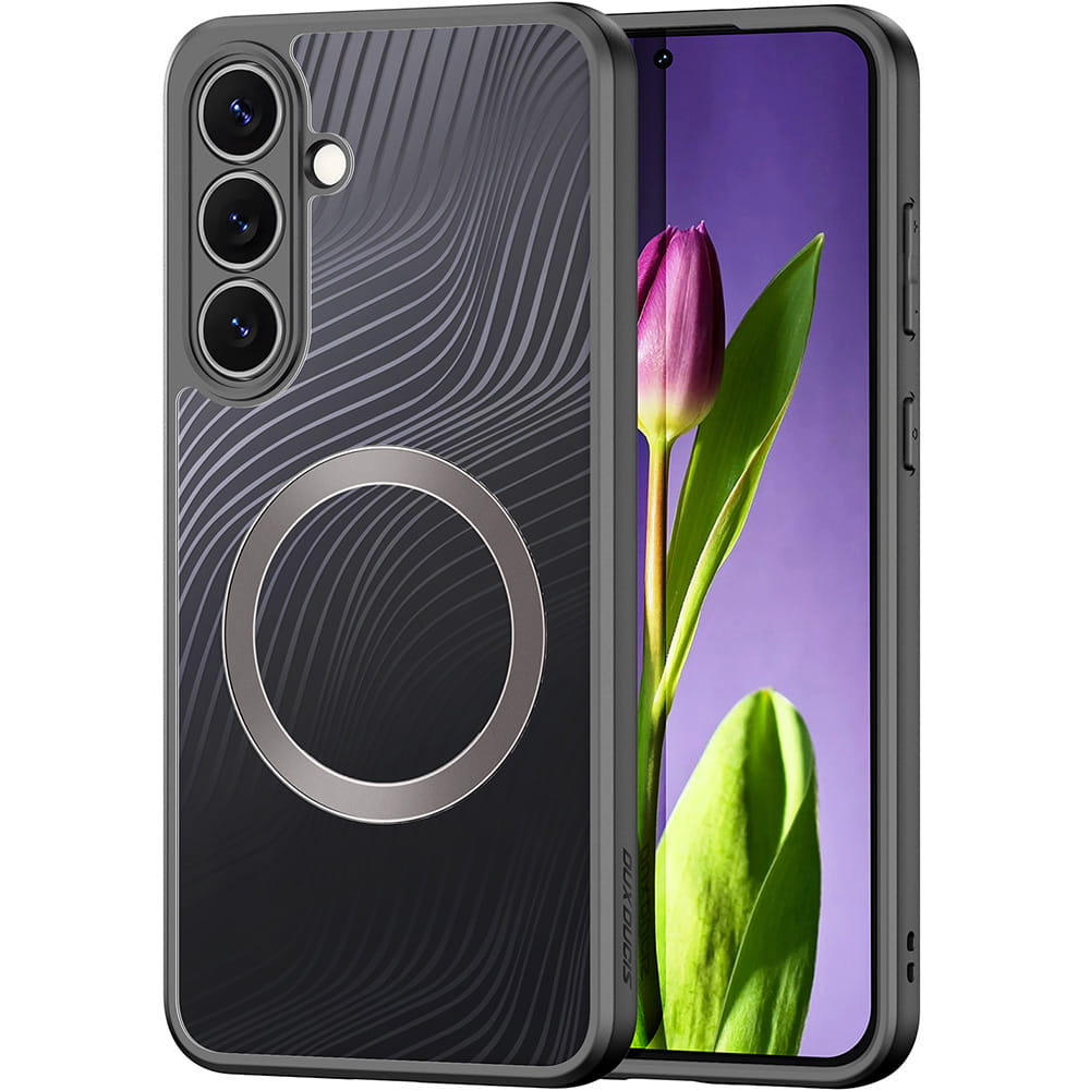 Husa, Dux Ducis Aimo Mag pentru Samsung Galaxy S25 FE, Transparente Cu Negru