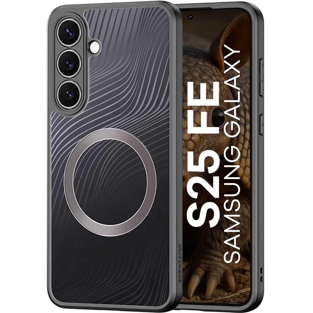 Husa, Dux Ducis Aimo Mag pentru Samsung Galaxy S25 FE, Transparente Cu Negru