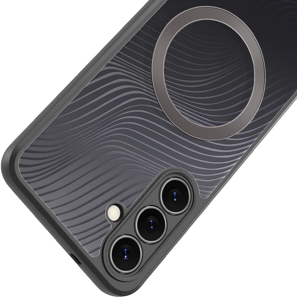 Husa, Dux Ducis Aimo Mag pentru Samsung Galaxy S25 FE, Transparente Cu Negru