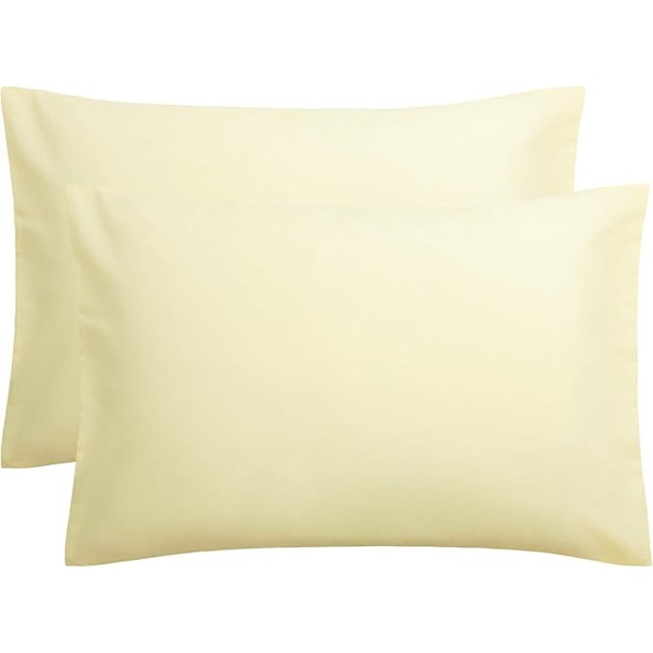 Set 2 Fete de perna, COM LIVING HOUSE, bumbac ranforce, crem, 40x60cm