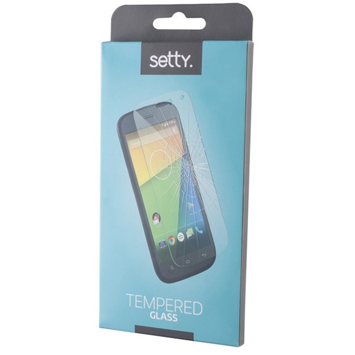 Samsung Galaxy S3 Mini i8190, Kijelzővédő fólia, ütésálló fólia, Tempered Glass (edzett üveg), Setty, Clear