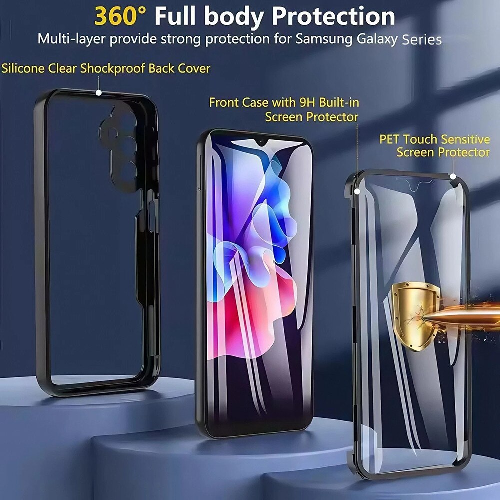 Husa pentru Oppo A5 Pro 4G / A5 Pro 5G + Folie - Techsuit ColorVerse 360 Series - Purple