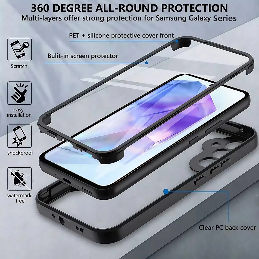 Husa pentru Oppo A5 Pro 4G / A5 Pro 5G + Folie - Techsuit ColorVerse 360 Series - Purple