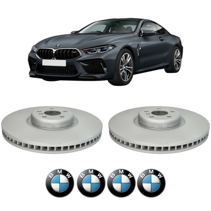 Set 2 discuri frana Fata BMW Seria 8 Gran Coupe (G16, F93) din 2019-2020, KW 235 CP 320 CMC 2993, Auto, Bosch, 4 Stickere auto cu BMW Seria