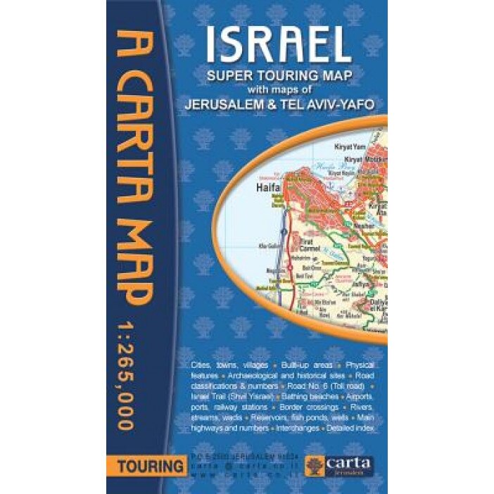 Carta's Israel Super Touring Map, Carta Jerusalem (Created by)