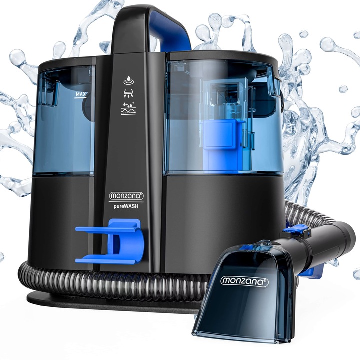 Aspirator umed/uscat Monzana SC4000, 400W, 1.500ml, Negru/Albastru