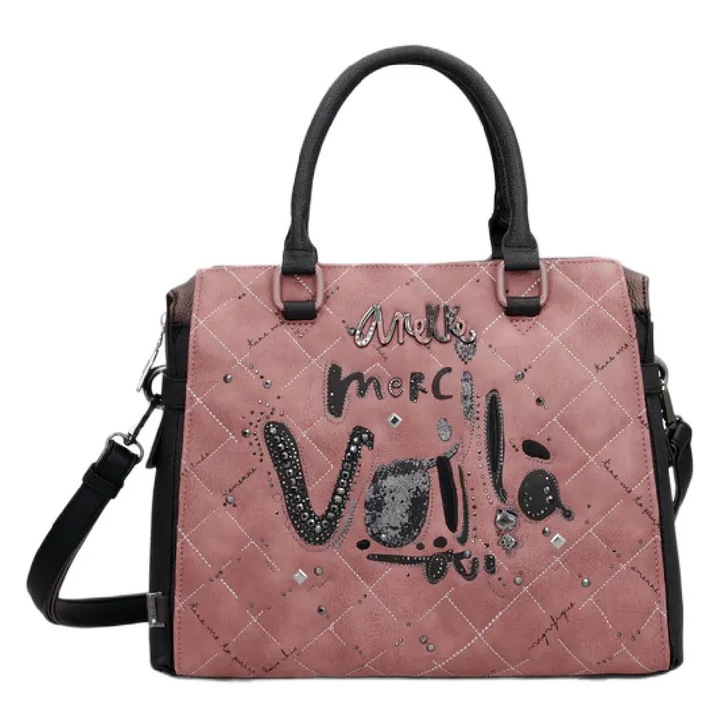 Дамска чанта Anekke Parisian, 32x24x12см, с 2 дръжки, многоцветна