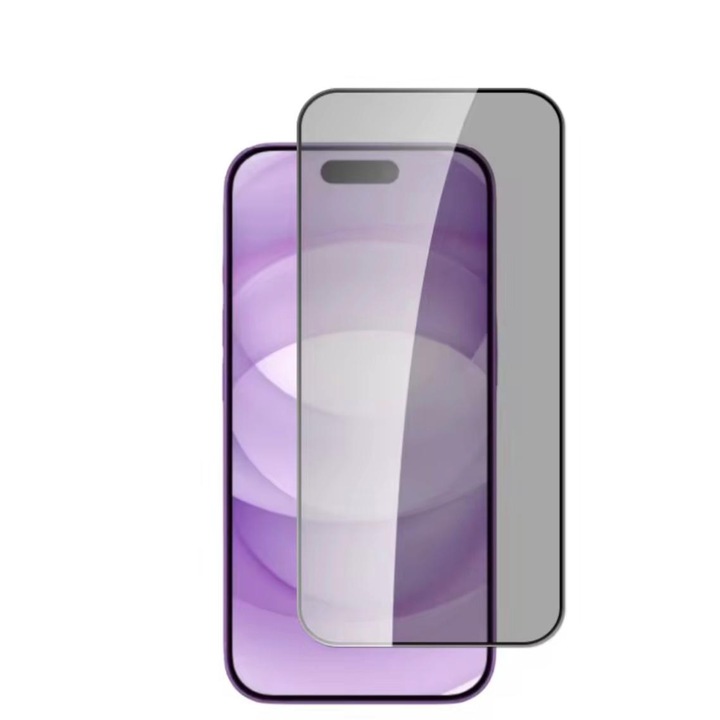 Folie sticla securizata PRIVACY, compatibila cu Iphone 17/17 Pro, Full Glue, Full Cover