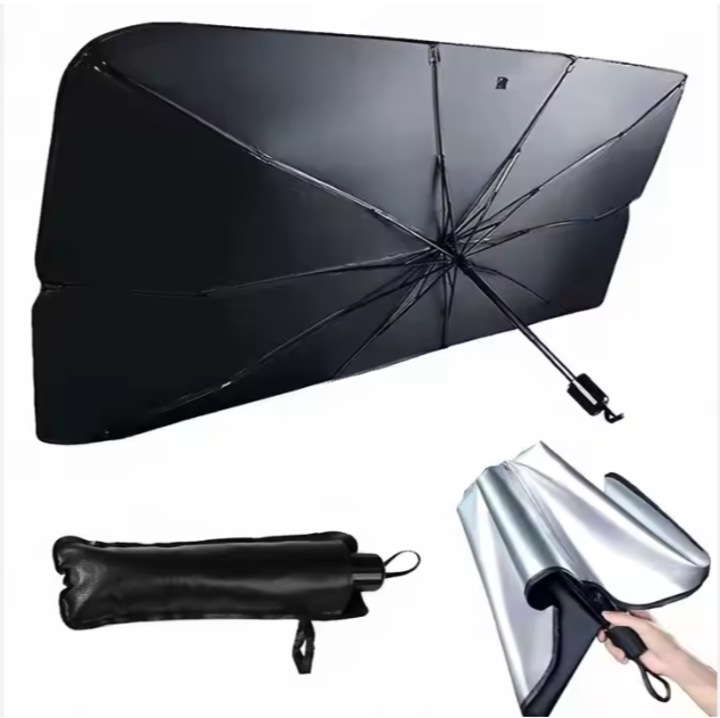 Сенник тип чадър за предно стъкло на кола, UV защита