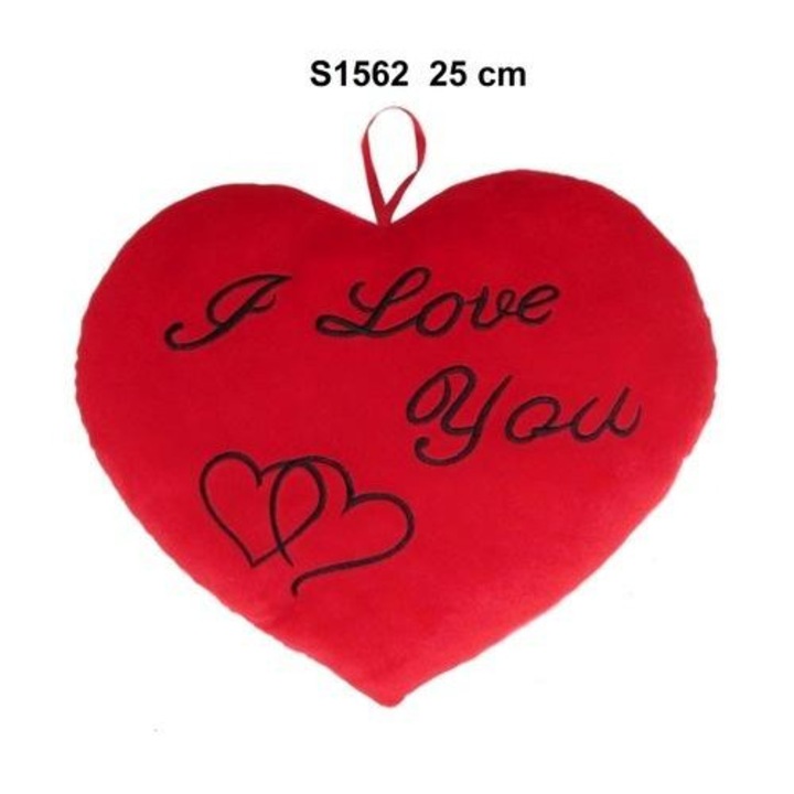 Díszpárna Sun-Day, szív alakú, 25cm