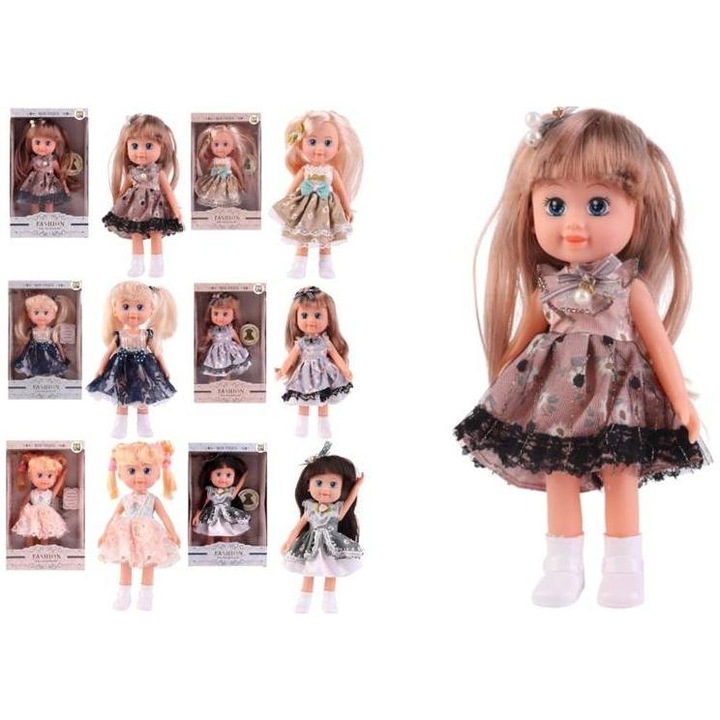 Pro-Kids TD999A-F babakészlet, 23 cm, vegyes színek, kiegészítőkkel