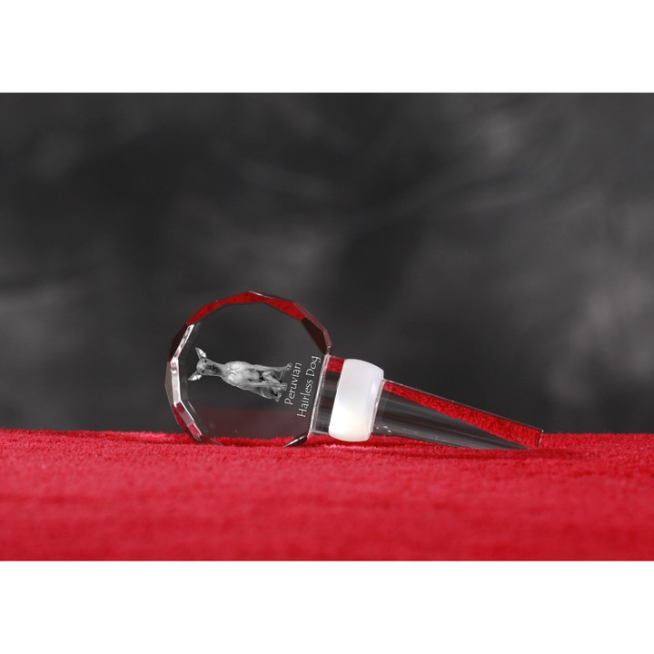 Dop de sticla personalizat cu animal, Art-Dog, 10,3cm, cristal optic