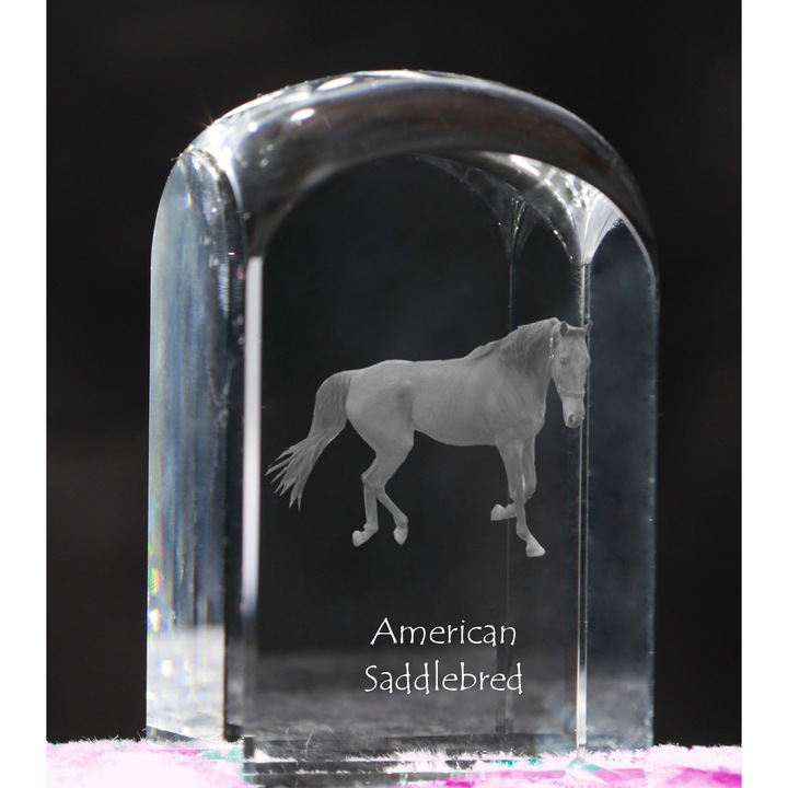 Cub din cristal, Art-Dog, cu gravura personalizata, 10x6x6cm