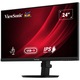 Monitor LED Ergonomic ViewSonic VG2409-MHDU-2, 24", Full HD (1920x1080), IPS, 100Hz, 4ms GtG, VRR, Low Blue Light, Flicker-Free, Difuzoare 2.5Wx2, HDMI, DP, USB, USB Type-C 65W (DP), VESA 100x100mm, Black