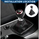 Váltógomb mandzsettával, SPARKZA, Audi A4 B8 A5 Q5-höz, Bőr, S-Line, 6 sebességes