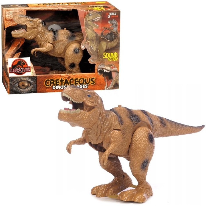 TRIFOX interaktív dinoszaurusz, mozgással, zöld színű, elemmel működő