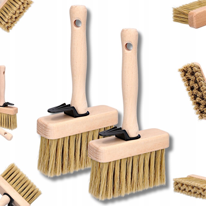 Set 2 pensule Lawkowiec GoldTools 110mm, mix par natural si sintetic, maner din lemn de fag