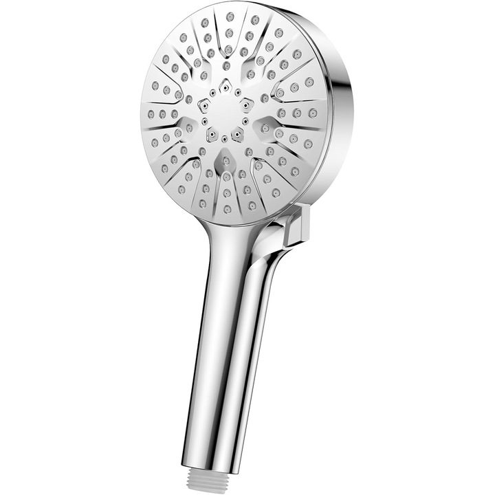 Cap de dus cu 6 moduri de pulverizare a apei, anticalcar, cromat