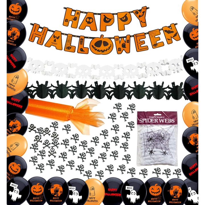 Halloween dekorációs szett, PartyPro, 25 lufi