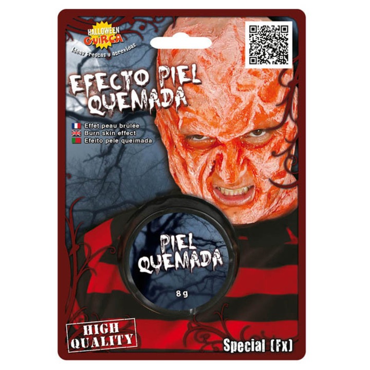 Arc- és testfesték, Guirca, égett bőr hatás