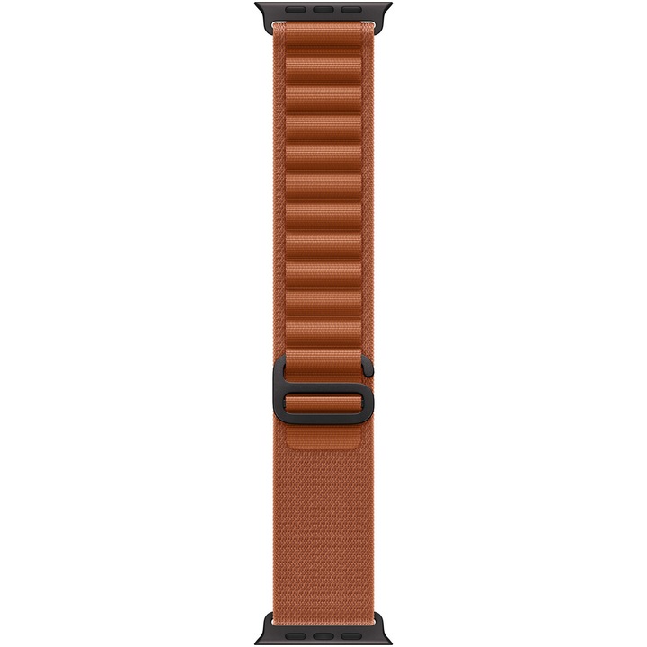 Каишка за Apple Watch 49мм, Terra Cotta Alpine Loop - Medium - Black Titanium Finish