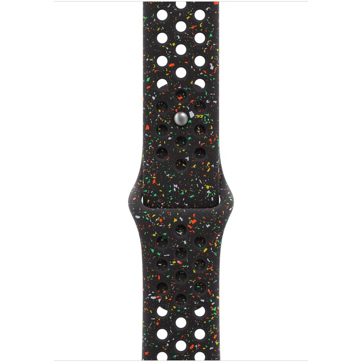 Curea pentru Apple Watch 46mm, Nike Sport Band, Midnight Black - S/M