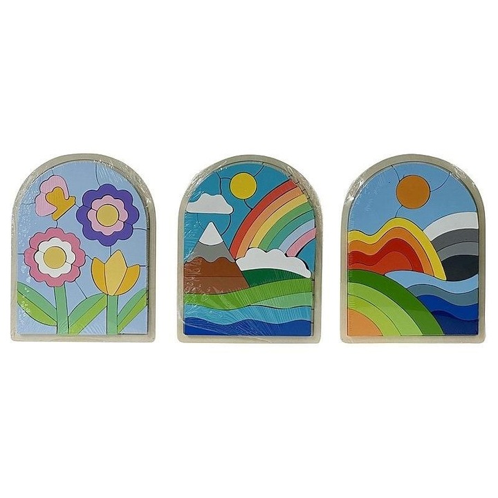 ADAR fajáték puzzle, vegyes minták, 22,5x17 cm, 1 darab