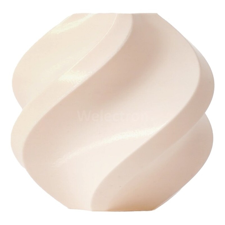 Rezerva filament BambuLab, PLA Basic, Bej, 1.75 mm, 1Kg, compatibil cu majoritatea imprimantelor 3D tehnologie FDM - Refill PLA Beige