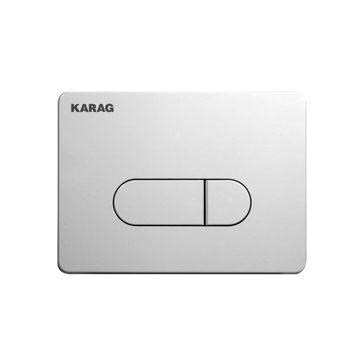 Buton de tras apa toaleta, Karag Siena, alb