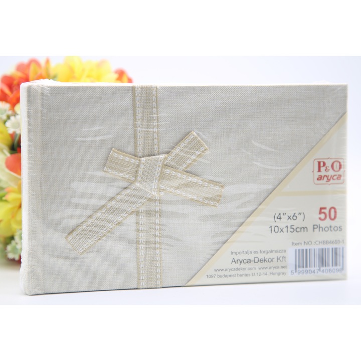 Fotóalbum 10x15-ös képekhez, 50 darabos, klasszikus, zsebes és jegyzetlapos
