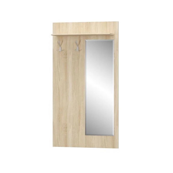 Cuier cu oglinda Expomob TIPS, dimensiune 83,2x21,6x153 cm, culoare stejar sonoma