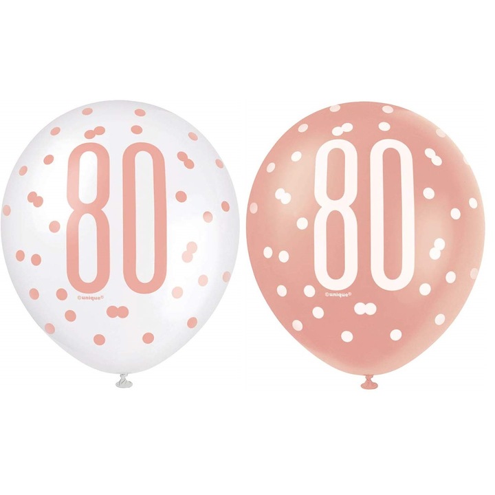 Lufik UNIQUE 80 Urdonici Rózsaszín Arany 12 hüvelyk 6 darabos szett