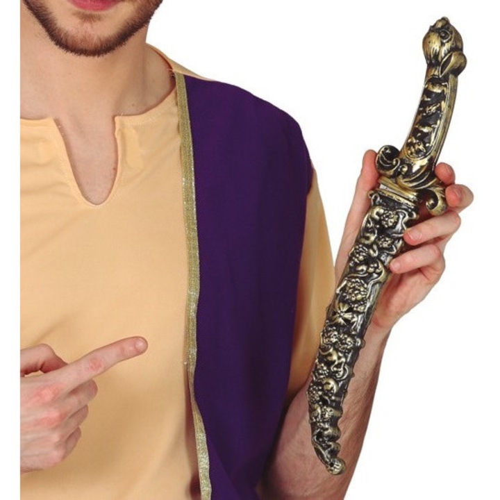 Pumnal japonez din plastic Fiestas Guirca, 40cm, set pentru costumde carnaval