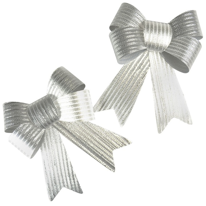 Set de funde decorative argintii, ARPEX, 13,5x16cm, 2 buc