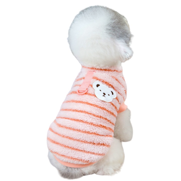 Bluza cocolino pentru caini/pisici, DOG-27, roz, M