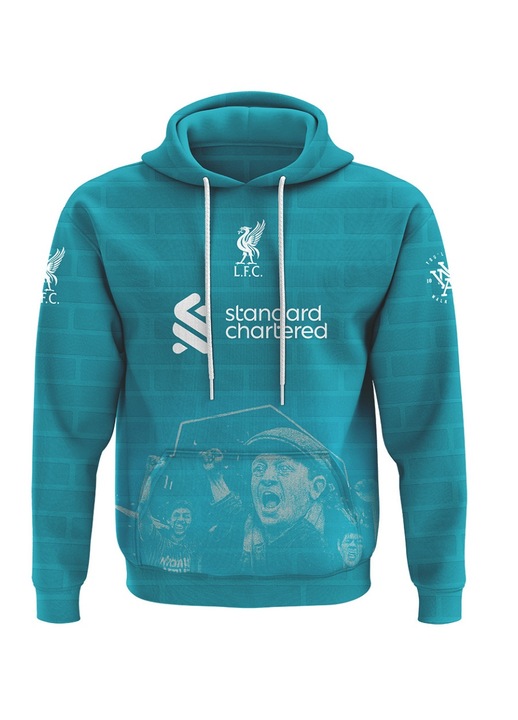 Hanorac barbati Liverpool maneca lunga, multicolor