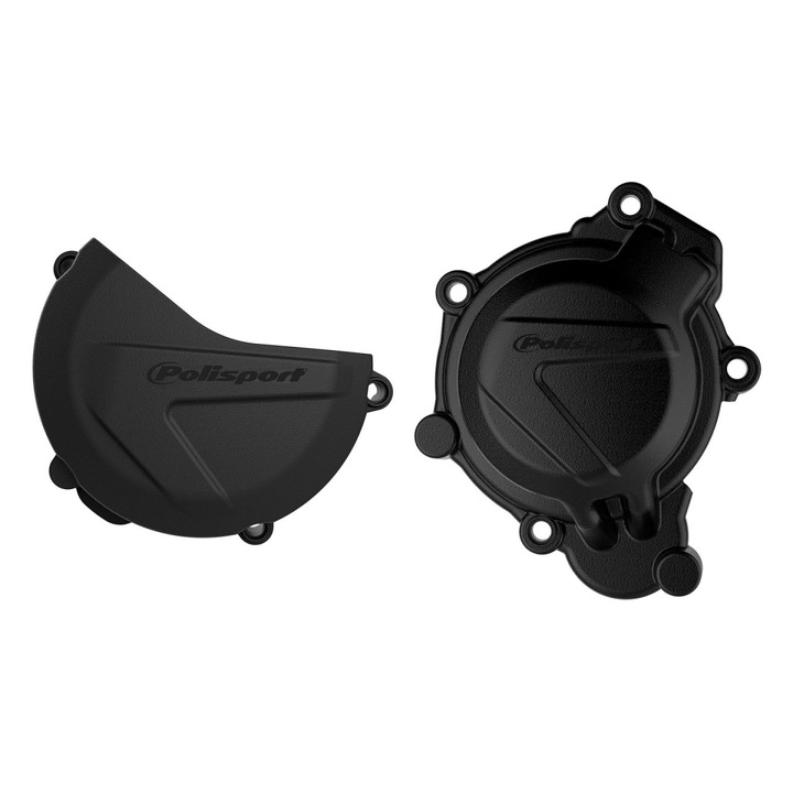 Set accesorii moto Polisport, protectie capac alternator si ambreiaj, negru, pentru KTM SX/XC 125/150 '16-'18, Husqvarna TC 125 '16-'18