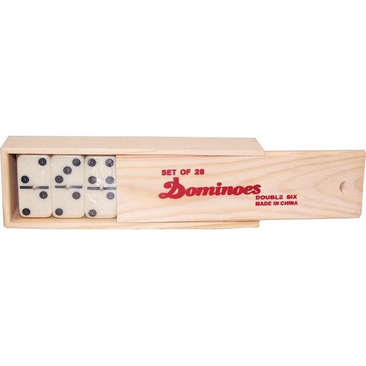Műa.dominó fadobozos 48x24cm.28db.