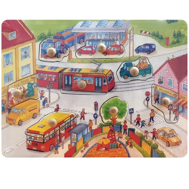 Autós fa puzzle többféle változatban