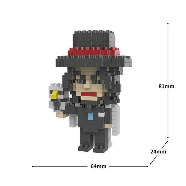 Комплект миниатюрни блокчета ZUOXIA, 200 броя, 60x24x63 мм, компактни, изящни