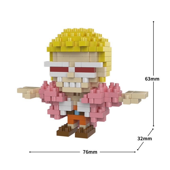 Set de blocuri miniature ZUOXIA, 200 particule, 60x24x63mm, multicolor