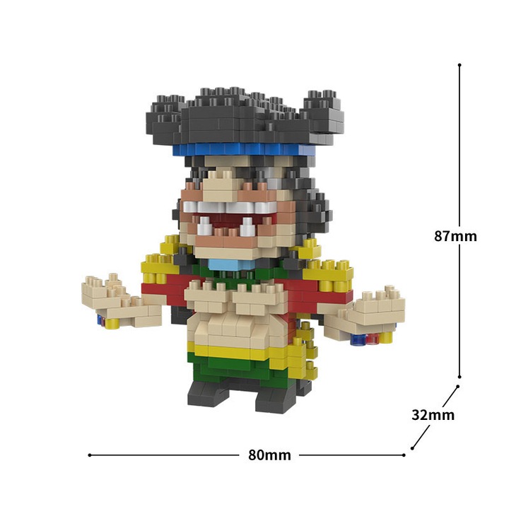 Set de blocuri miniatură ZUOXIA, 200 piese, 60x24x63mm, compacte, rafinate